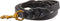 Ray Allen Mfg Signature K9 Braided Leather Leash, 4-Feet x 3/4-Inch, Black