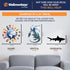Wallmonkeys WM361309 Pig Peel and Stick Wall Decals, 18" W x 12" H, Small