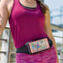 IP6 Running Belt for Men & Women, Universal Phone Waist Pack for Large Smartphones & Cases, Compatible with iPhone