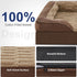 FURTIME Orthopedic Dog Beds for Small Dogs, Waterproof Bed with Removable Washable Cover, Egg Foam Couch, Nonskid Bottom