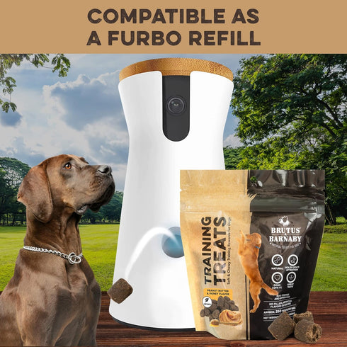 BRUTUS & BARNABY Training Treats for Dogs, Peanut Butter & Honey, All-Natural Healthy Low Calorie Treat