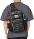 Pack Backpack Rover Sling Tactical Shoulder Sling Bag with Bottle Holder Crossbody Chest Bag, Black Camo