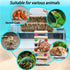 Hermit Crab Hideout with Ladder, Lizard Climbing Toys, Hermit Crab Hut with Aquarium Plants, Reptile Habitat for Gecko