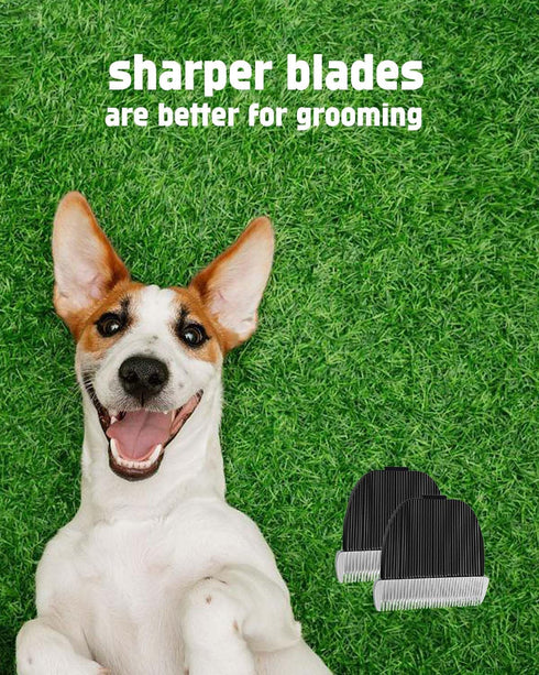 Dog Clipper Blades Compatible with HOLDOG, Replacement Blades for Dog Grooming Kit, 2 Pack with Cleaning Brush