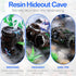 4 Pcs Fish Tank Decorations, Broken Barrel Aquarium Ornaments for Betta Hideout, Large Fish Tank or Small Shrimp