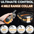 Dog Shock Collar with Remote, 4-Mile Range, 124 Training Levels, Waterproof Rechargeable, Beep Vibration Shock,