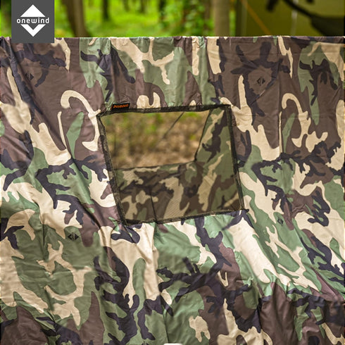Onewind Premium Wind Sock for Hammock, Lightweight Wind-Resistant Underquilt Protector, Camouflage