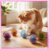 5 Jecery Pcs Cat Spring Toys Stretchable Rolling Balls Colorful Playful Coils Interactive Action Toy Caged Rats