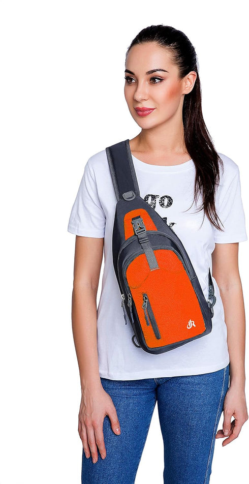 Y&R Direct Lightweight Sling Backpack, 14 Colors, Small Travel Hiking Bag for Women Men