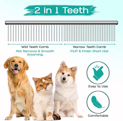 Pawtrim 6 1 4CR Professional Pet Grooming Kit in Dog Grooming Scissors Kit - Dog & Cat Grooming Supplies - Adjustable