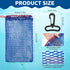 Honoson 6 Pcs Crab Trap Bait Bags with Locker Portable Fish Trap Outdoor Sports Style Crab Snare Mesh Bait Traps Shrimp
