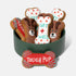 Thoughtfully Pets Get Well Dog Cookies Gift Set, Crunchy Dog Treats, Colorfully Hand Decorated Dog Biscuits, Pack of 8
