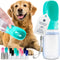 MalsiPree Leak Proof Portable Dog Travel Bottle with Bowl - 19 oz, Blue - Pet Water Bottle Dispenser
