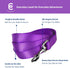Blueberry Pet Essentials Dark Orchid Dog Leash, Heavy Duty Nylon Lead for Small Dogs, 5' * 5/8"