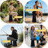 400lbs Camping Chairs,Camp Stool,Small Folding Stool,Upgraded Collapsible Stool,Portable Folding Stool,Retractable Seat