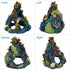 Uniclife Resin Coral Rock Mountain Cave, Fish Tank Decor Ornaments, Fish House for Betta Rest and Play