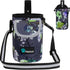 PetAmi Dog Treat Pouch, Large Training Treat Pouch with Pocket, Dog Trainer Essentials Supply Holder (Floral Grey)