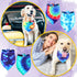 30 Pack Summer 30 Silkfly Spring Tie Dye Dog Bandanas, Bulk Dog Bandana for Dogs, Washable Rainbow Triangle Pet