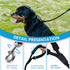 Dog Leash, Braided Rope Traction Lead for Medium/Large Dogs, 6FT (1/2") - Black