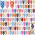 Abbylike 100 Pcs Paw Print Dog Bandanas Bulk Soft Triangle Kerchief Bibs