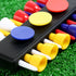 MUXSAM Black Golf Tee Holder for Bag, 1-Pack Carrier with 12 Tee Holes and 3 Ball Markers