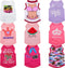 9 Pieces Printed Pet Shirts, Cute Dog T Shirts for Summer, Soft Breathable Sweatshirt for Small Medium Dogs