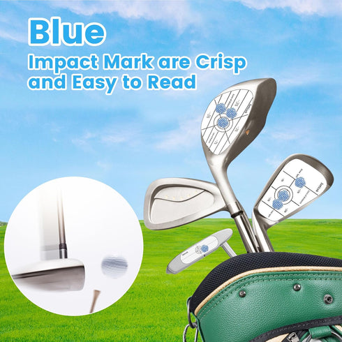 Golf Impact Tape Set 300Pcs, Self-Teaching Stickers for Woods, Irons, and Putters, Training Aid