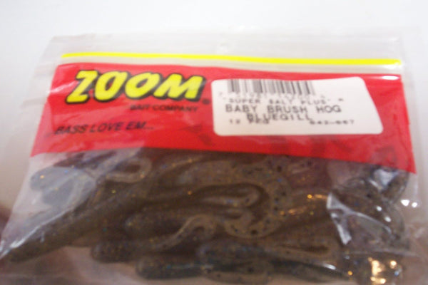 Zoom Bait Zoom Baby Brush Hog Bait, Blue Gill, 5-1/2-Inch
