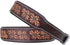 Heavy Duty Hand Tooled Floral Leather Dog Collar, Western Style Padded for Puppies and Big Dogs 10AB124-L