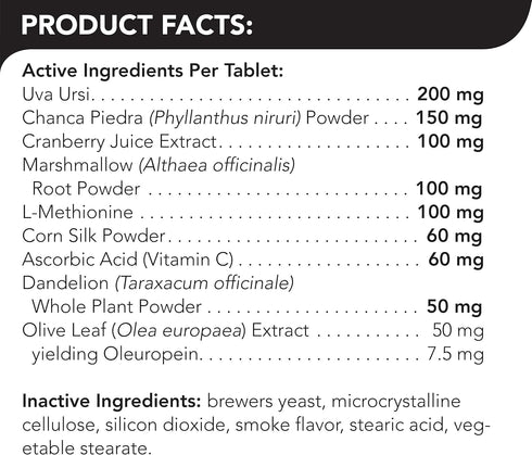 VetriScience Laboratories UT Strength STAT for Dogs, Urinary Tract Support, 90 Chewable Tablets