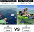 PLUSINNO Fishing Net, Durable Nylon Material Mesh, Foldable Collapsible Telescopic Pole Handle for Safe Fish Catching