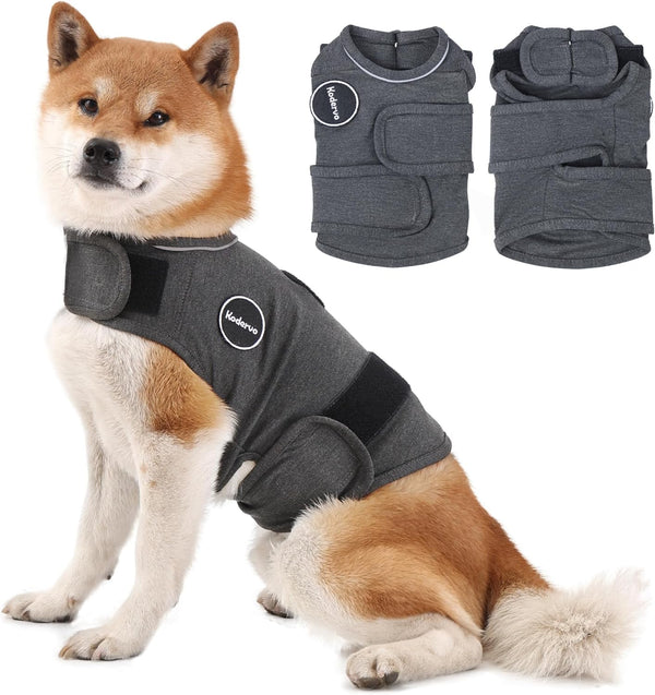 Dog Anxiety Jacket - Skin-Friendly Calming Shirt for Thunder, Fireworks, Vet Visits, Anti-Anxiety Vest