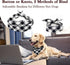 Christmas Plaid Dog Bandana with Button, Fall Dual Layer Scarf, Soft Cotton Triangle Bib for Small Medium Large Extra