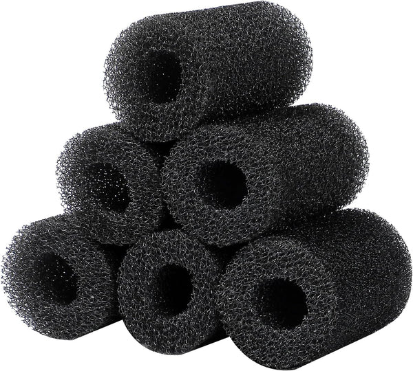 AQUANEAT 6-Pack Pre-Filter Sponge for Aquarium Shrimp Fry Fish Tank Filter 0.6” Intake Replacement Foam Cover