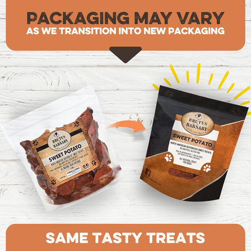 Sweet Potato Slices For Dogs - Single Ingredient Grain Free Dog Treats, Best High Anti-Oxidant Healthy 100% Natural Thick Cut Dried Sweet Potato Dog Treats With No Added Preservatives (14oz)