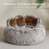 Jiupety Cozy Comfy Dog Bed with Standing Paws, Upgraded Soothing Donut Bed for Dogs, Gray M Size 22”X22” X6”