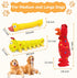 (3 Pack-Large) Rubber Chicken Dog Squeaky Toys, Durable Latex Chew Toys for Small Medium Large Size Dogs, Teething