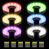 KINGTOP LED Golf Hole Lights with Lens - Light Up Night Golf, Putt-Putt Flag Cup Glow Lamp for Backyard Putting Green