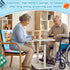4" Thyle Bingo Jackpot Pattern Seat Cushion Extra Thick Double Seat Cushion with Strap & Handles Comfortable Folding