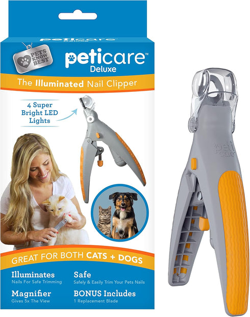 Allstar Innovations PetiCare LED Light Pet Nail Clipper, Great for Trimming Cats & Dogs Nails & Claws, 5X