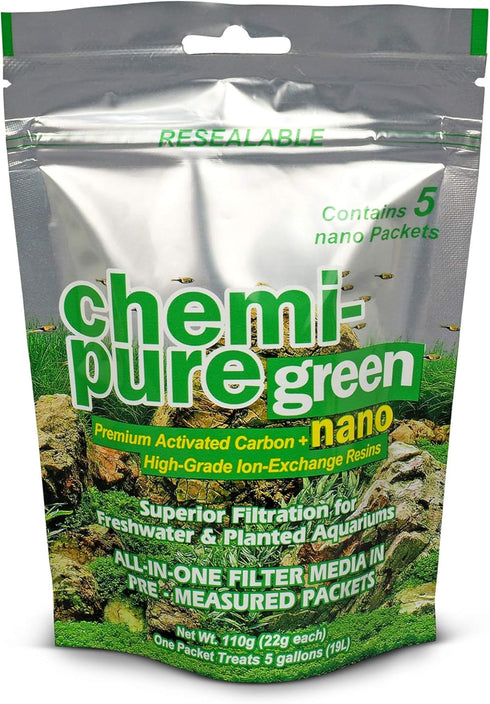 Chemi-Pure Green Nano 5 Pack Aquarium Filtration by CPGNnano5