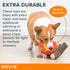 Orvis Dog Campfire Tails 2-in-1 Plush Toy Set, Durable Crinkle and Squeaker Chew Toy Set for Interactive Play
