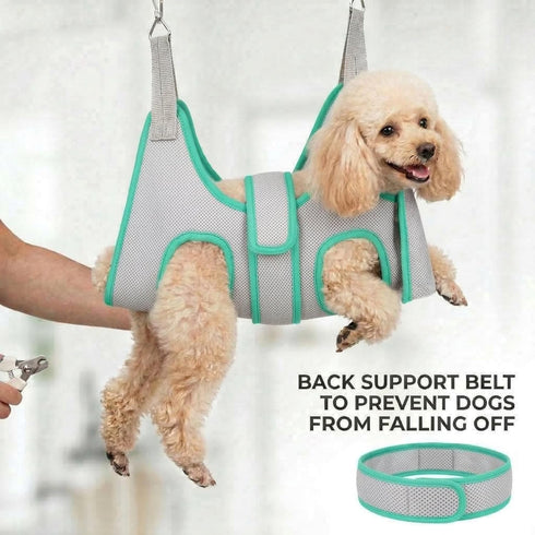 Marnonsis Hammock, Trimming, Dog Grooming Adjustable Restraint Sling for Nail Hands-Free Grooming Harness for Easy