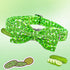 Lionheart Glory Dog Bow Collar with Cucumbers Print for Large Dogs, Adjustable Green Spring Collar with Bowtie