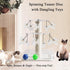 3-in-1 2-layer Modern Interactive Cat Toy, Puzzle Box Cat Puzzle Toys for Indoor Cats with with Colorful Jingle Balls