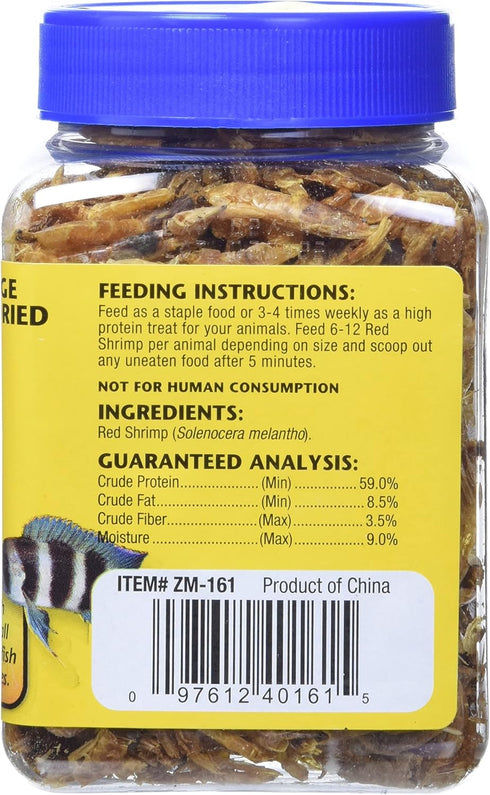 Zoo Med Large Sun Dried Red Shrimp, 2-1/2-Ounce