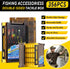 TOPFORT 187/343pcs Fishing Accessories Kit, Includes Jig Hooks, Sinker Weights, Fishing Set with Tackle Box
