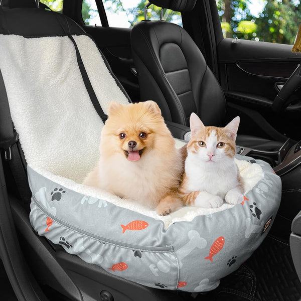 Dog Car Seat for Small Medium Dogs Under 30 lbs, Fully Detachable