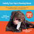 Stuffed Dog Bone - Long Lasting Dog Treat Filled with Flavor for Training (5 to 6 Inches, Peanut Butter)