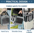 Cat Carrier, Airline Approved Soft-Sided Travel Bag for Medium Cats 15+ lbs & Small Dogs, Underseat Cabin L